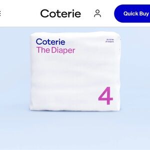 Coterie Diaper Pack Size 4